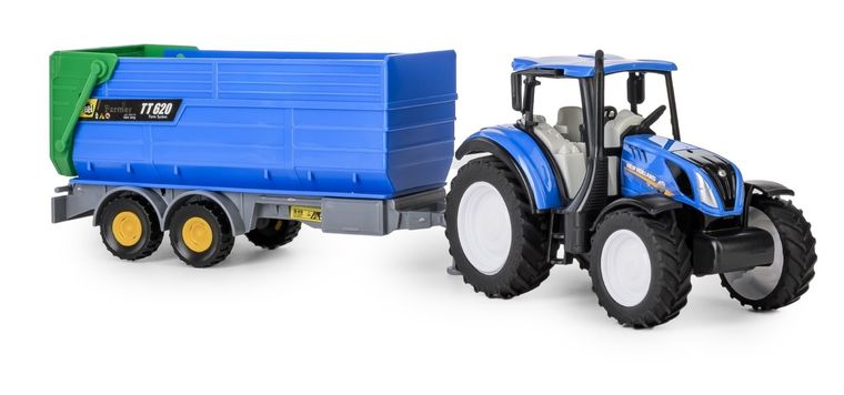 Daffi, Mały Rolnik, New Holland, traktor z przyczepą wywrotką, 1:32