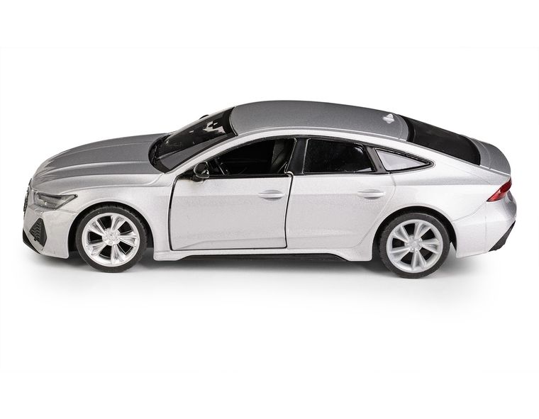 Daffi, MSZ, Audi RS 7 Sportback, pojazd, model metalowy, srebrny, 1:35