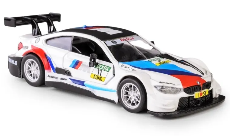Daffi, MSZ, BMW M4 DTM, pojazd, model metalowy, biały, 1:44