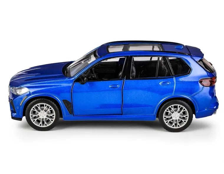 Daffi, MSZ, BMW X5M, pojazd, model metalowy, niebieski, 1:32