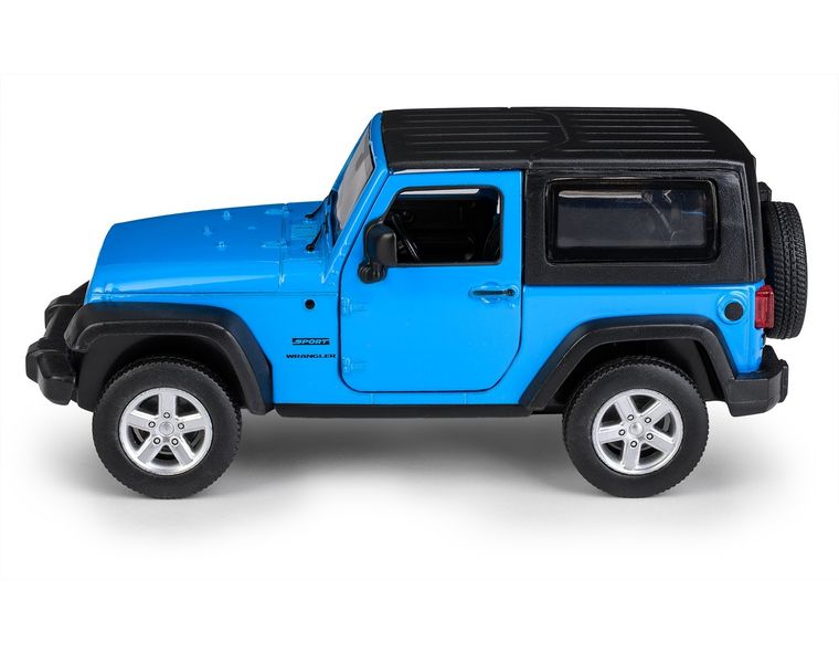 Daffi, MSZ, Jeep Wrangler, pojazd, model metalowy, niebieski, 1:32