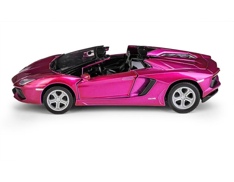 Daffi, MSZ, Lamborghini Aventador Roadster, pojazd, model metalowy, różowy, 1:32