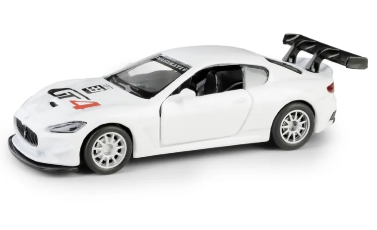 Daffi, MSZ, Maserati GranTurismo MC GT4, pojazd, model metalowy, biały, 1:43