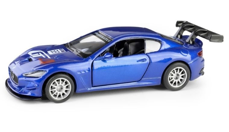 Daffi, MSZ, Maserati GranTurismo MC GT4, pojazd, model metalowy, niebieski, 1:43