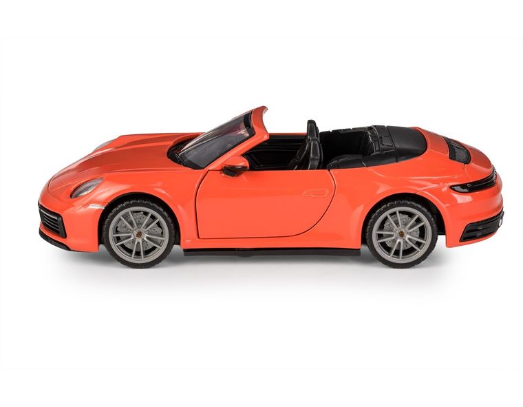 Daffi, MSZ, Porsche 911 Carrera Cabriolet, pojazd, model metalowy, pomarańczowy, 1:32