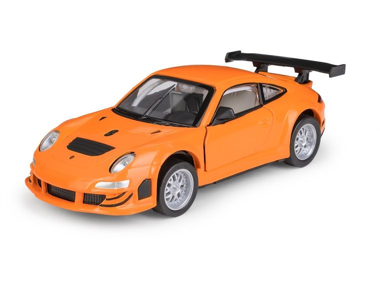 Daffi, MSZ, Porsche 911 GT3 RSR, pojazd, model metalowy, pomarańczowy, 1:32