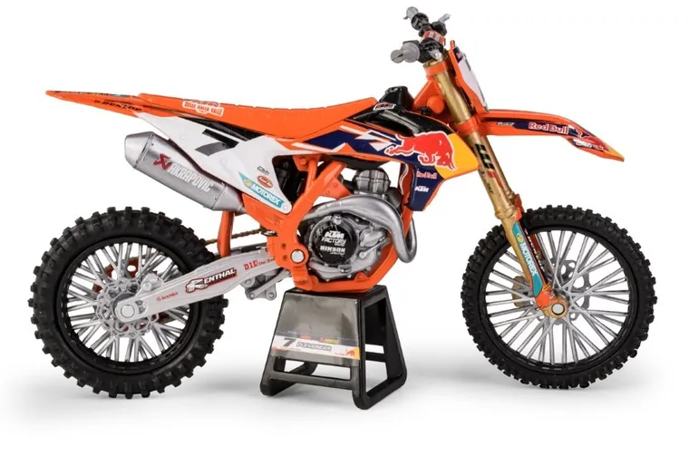 Daffi, Red Bull KTM 450 SX-F No.7 Rider: Aaron Plessinger, motocykl, model metalowy, 1:12