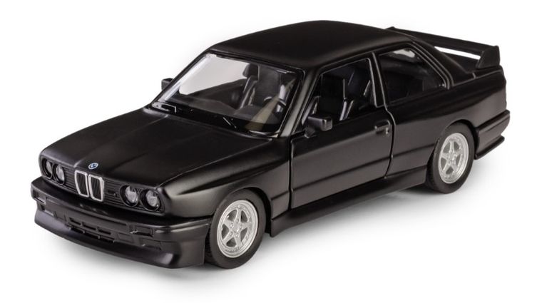 Daffi, RMZ City, BMW M3 E30 1986-1991, pojazd, model metalowy, matte black, 1:35