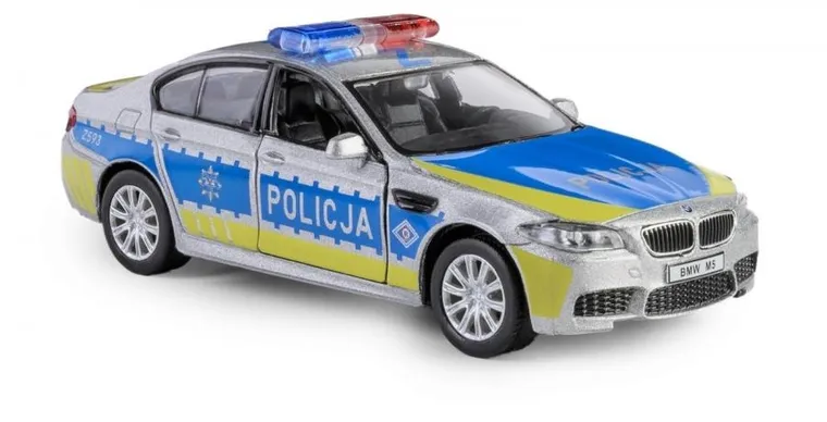 Daffi, RMZ City, BMW M5, policja, pojazd, model metalowy, 1:32