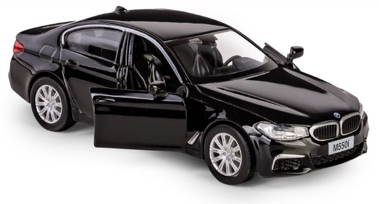 Daffi, RMZ City, BMW M550i, pojazd, model metalowy, czarny, 1:32