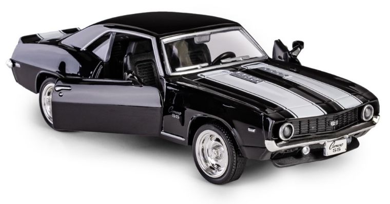 Daffi, RMZ City, Chevrolet Camaro 1969, pojazd, model metalowy, czarny, 1:36