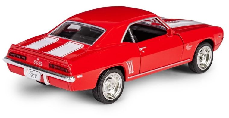 Daffi, RMZ City, Chevrolet Camaro 1969, pojazd, model metalowy, czerwony, 1:36