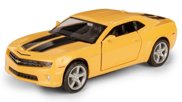 Daffi, RMZ City, Chevrolet Camaro, pojazd, model metalowy, żółty, 1:32