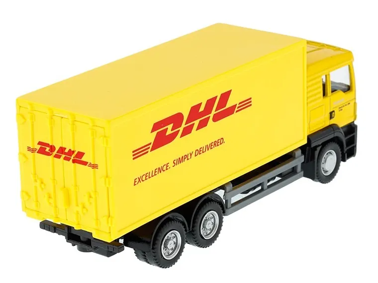 Daffi, RMZ City, DHL, pojazd dostawczy, pojazd, model metalowy, 1:64