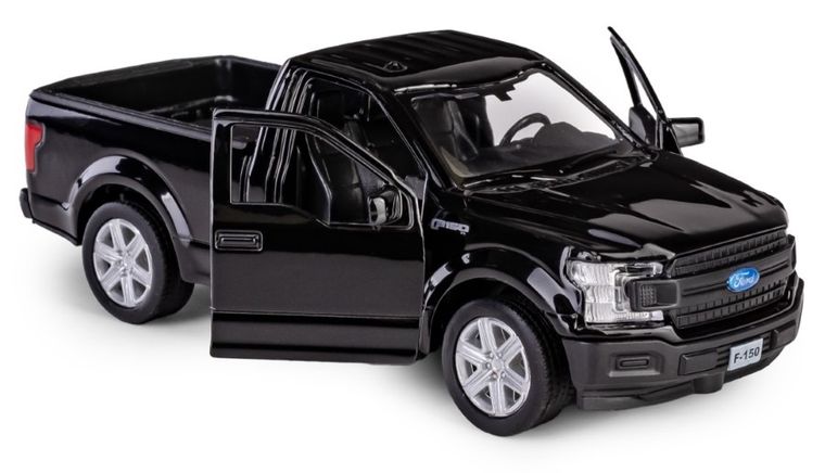 Daffi, RMZ City, Ford F150 2018, pojazd, model metalowy, czarny, 1:32