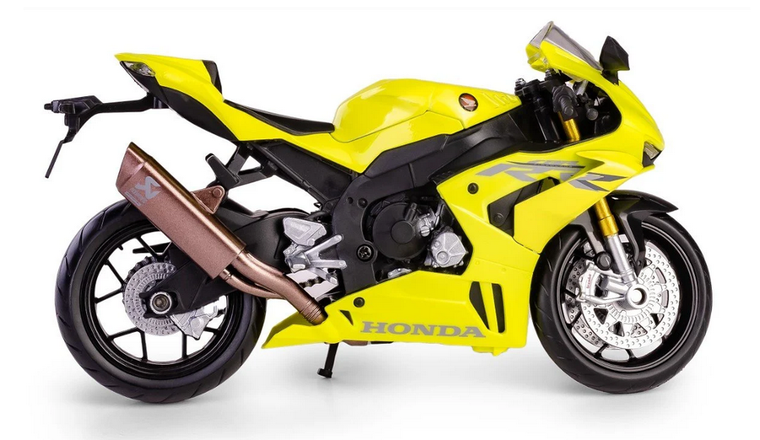 Daffi, RMZ City, Honda CBR1000RR-R Fireblade 2020, motocykl, model metalowy, 1:12, żółty