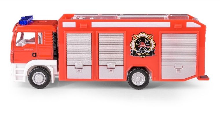 Daffi, RMZ City Junior, Scania wóz strażacki, pojazd, model metalowy, 1:64