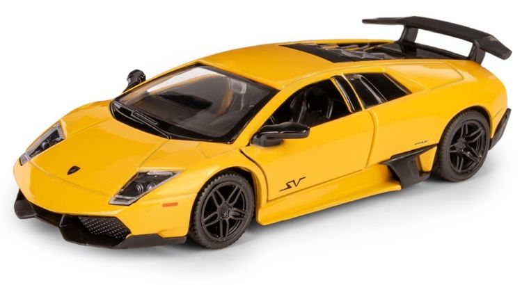 Daffi, RMZ City, Lamborghini Murcielago, pojazd, model metalowy, żółty, 1:32
