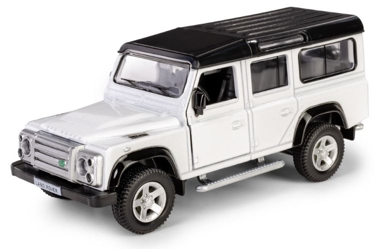 Daffi, RMZ City, Land Rover Defender 110, pojazd, model metalowy, biały, 1:35