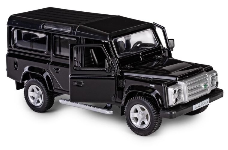 Daffi, RMZ City, Land Rover Defender 110, pojazd, model metalowy, czarny, 1:35