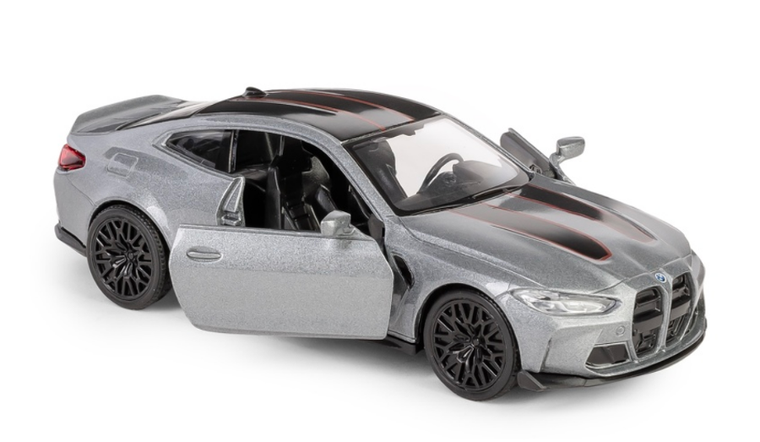 Daffi, RMZ City, Porsche 930 Turbo 1975-1989, pojazd, model metalowy, srebrny, 1:32