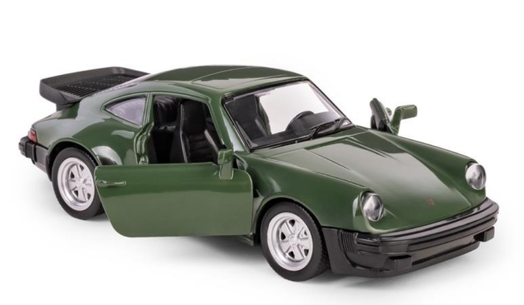 Daffi, RMZ City, Porsche 930 Turbo, pojazd, model metalowy, ciemny zielony, 1:32