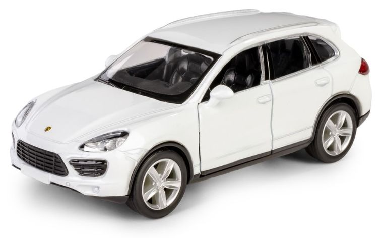 Daffi, RMZ City, Porsche Cayenne, pojazd, model metalowy, biały, 1:32