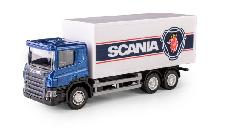 Daffi, RMZ City, Scania dostawczy, pojazd, model metalowy, 1:64