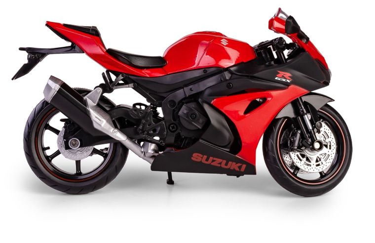 Daffi, RMZ City, Suzuki GSX R1000R Regular, pojazd, model metalowy, czerwony, 1:12