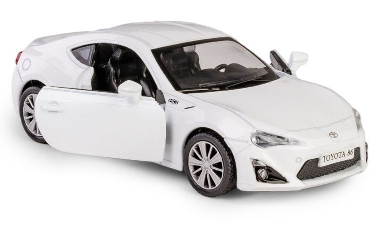 Daffi, RMZ City, Toyota 86, pojazd, model metalowy, biały, 1:32