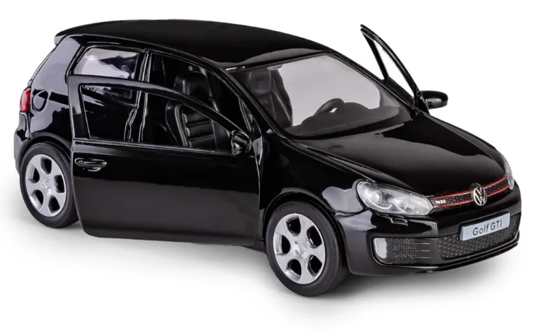 Daffi, RMZ City, Volkswagen Golf, GTI, pojazd, model metalowy, czarny, 1:32