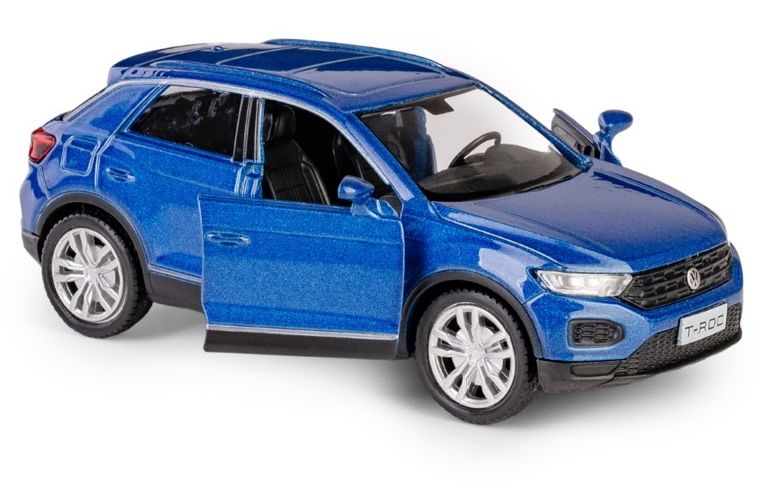 Daffi, RMZ City, Volkswagen T-Rock, pojazd, model metalowy, niebieski, 1:32