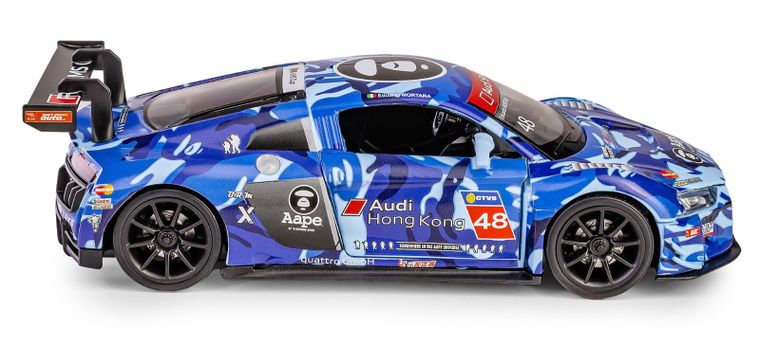 Daffi, RMZ Hobby, Audi R8 2015 blue H-111, pojazd, interaktywny model metalowy, 1:32