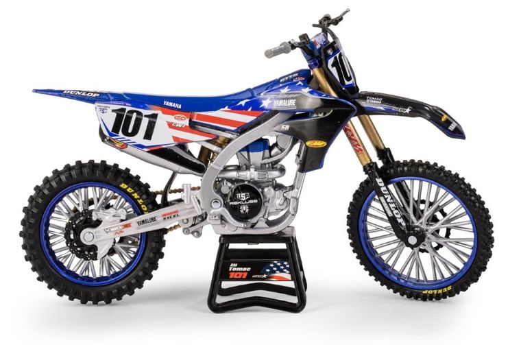 Daffi, Yamaha YZ450 Motocross of Nations Bike 2022 Eli Tomac, motocykl, model metalowy, 1:12