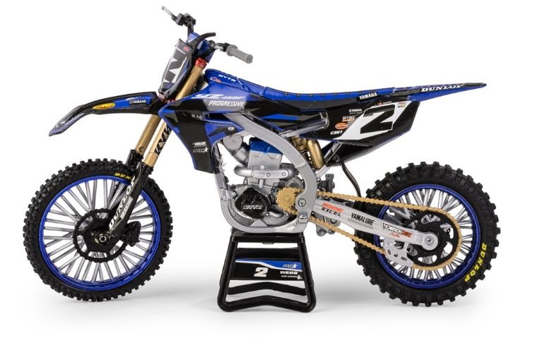 Daffi, Yamaha YZ450F Star Racing Team Bike 2022 Rider: Cooper Webb No.2, motocykl, model metalowy, 1:12
