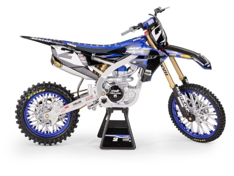 Daffi, Yamaha YZ450F Star Racing Team Bike 2022 Rider: Cooper Webb No.2, motocykl, model metalowy, 1:6