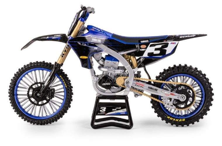 Daffi, Yamaha YZ450F Star Racing Team Bike 2022 Rider: Eli Tomac No.3, motocykl, model metalowy, 1:12