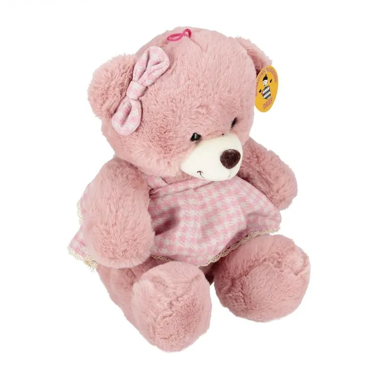 Deef, maskotka, miś, różowy, 30 cm