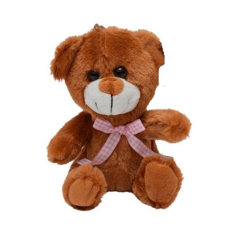 Deef, miś siedzący z kokardą, maskotka, 16 cm, 1 szt.