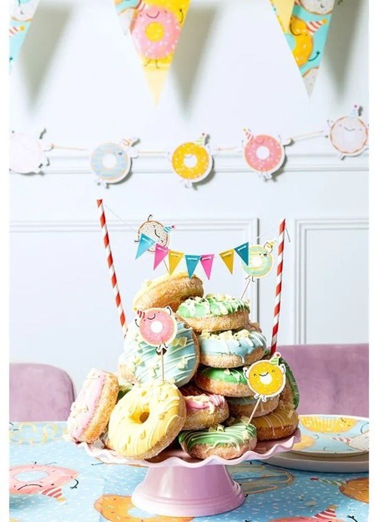 Dekoracje do ciast, Donut, 4 szt.