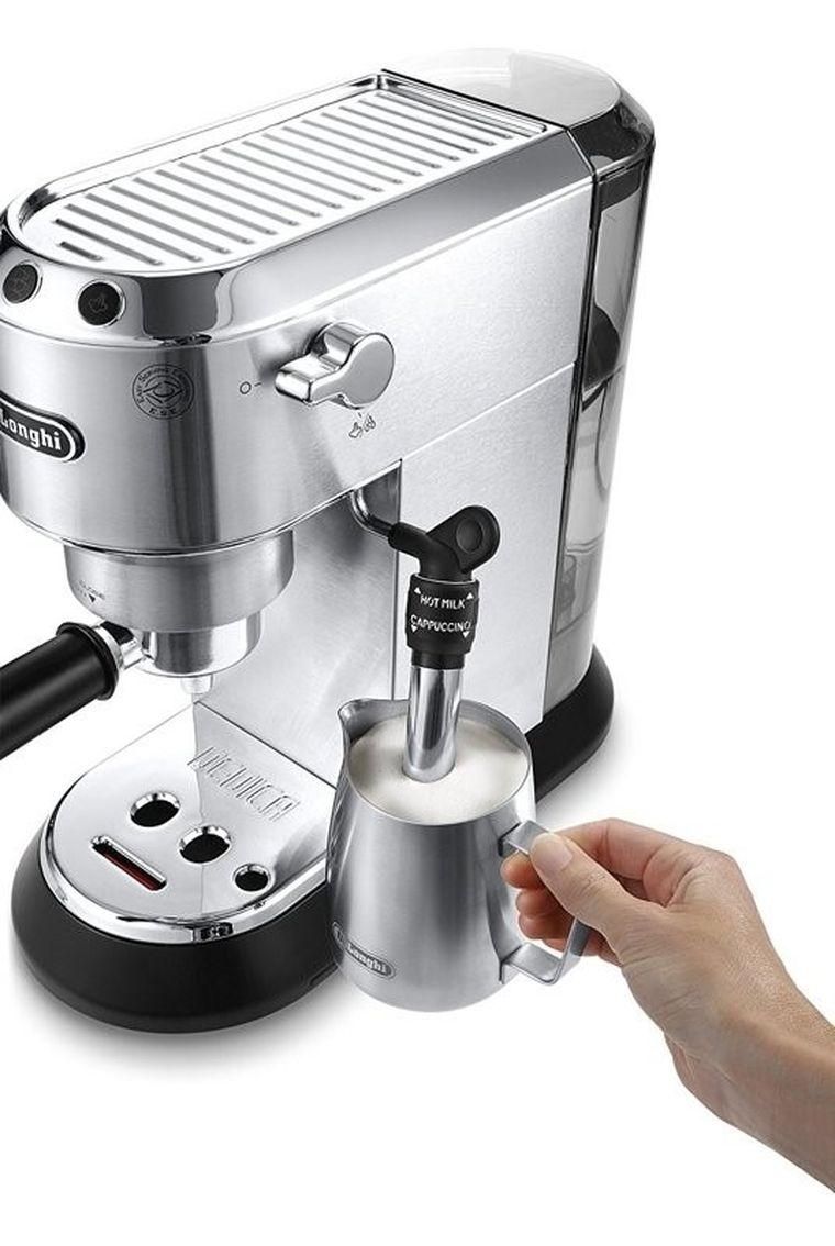 DeLonghi, ekspres kolbowy, Dedica Style, EC 685.M, 1350W, srebrny