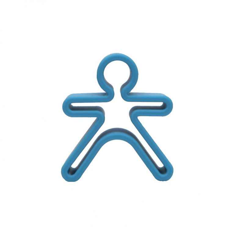 Dena, ludzik i domek, klocki silikonowe, blue