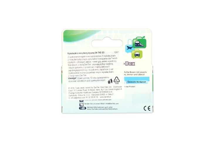 DenTek, niciowykałaczki On-The-Go w etui podróżnym, 12 szt.