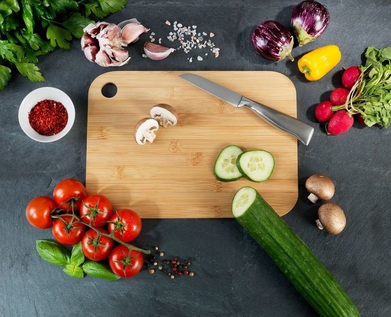 Deska do krojenia, bambusowa, 28-20 cm