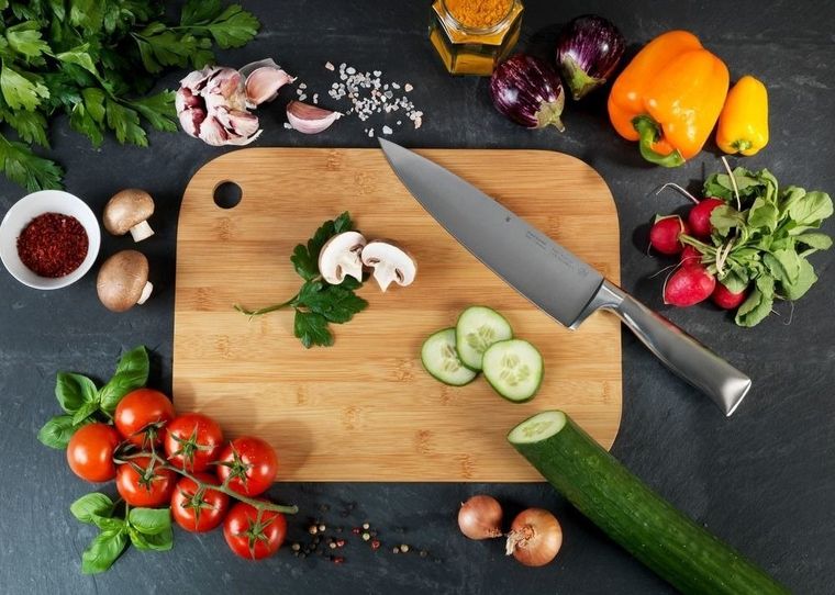 Deska do krojenia, bambusowa, 33-25 cm