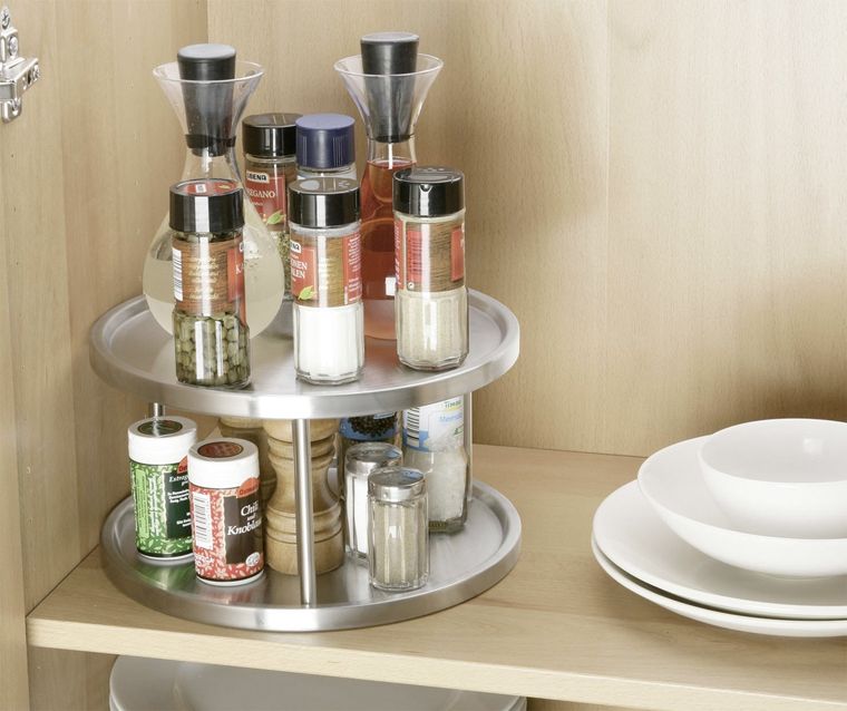 Deska obrotowa, organizer na przyprawy, 2 poziomy
