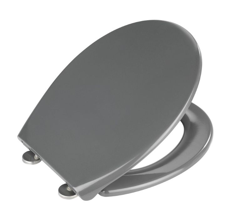 Deska sedesowa, Samos, Easy Close, szary