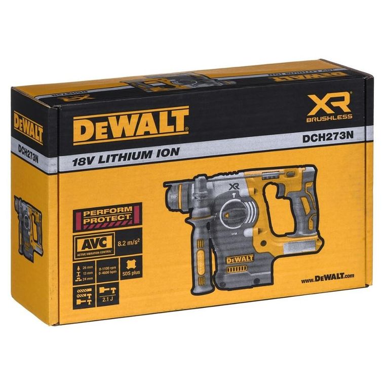 Dewalt, młotowiertarka, bez akumulatora i ładowarki, 18V, DCH273N
