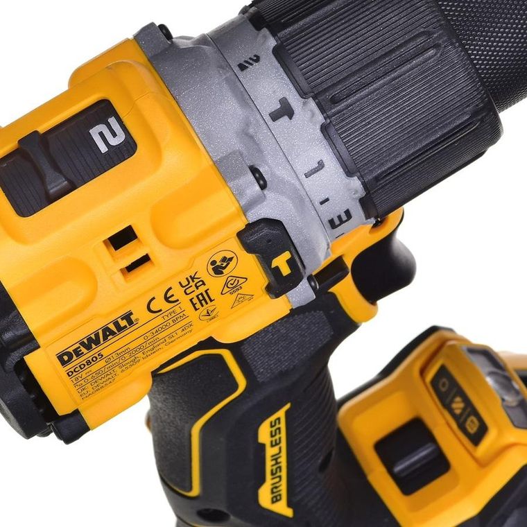 Dewalt, wiertarko-wkrętarka, 18V, 2-5Ah, BL TSTAK DCD805P2T