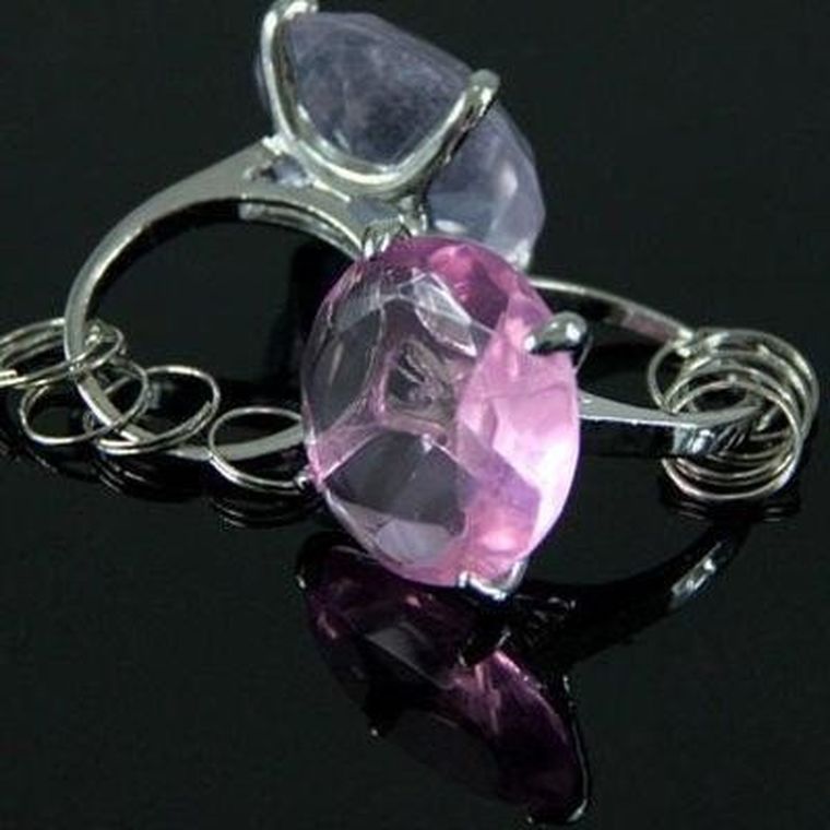 Diamentowy brelok, przeźroczysty